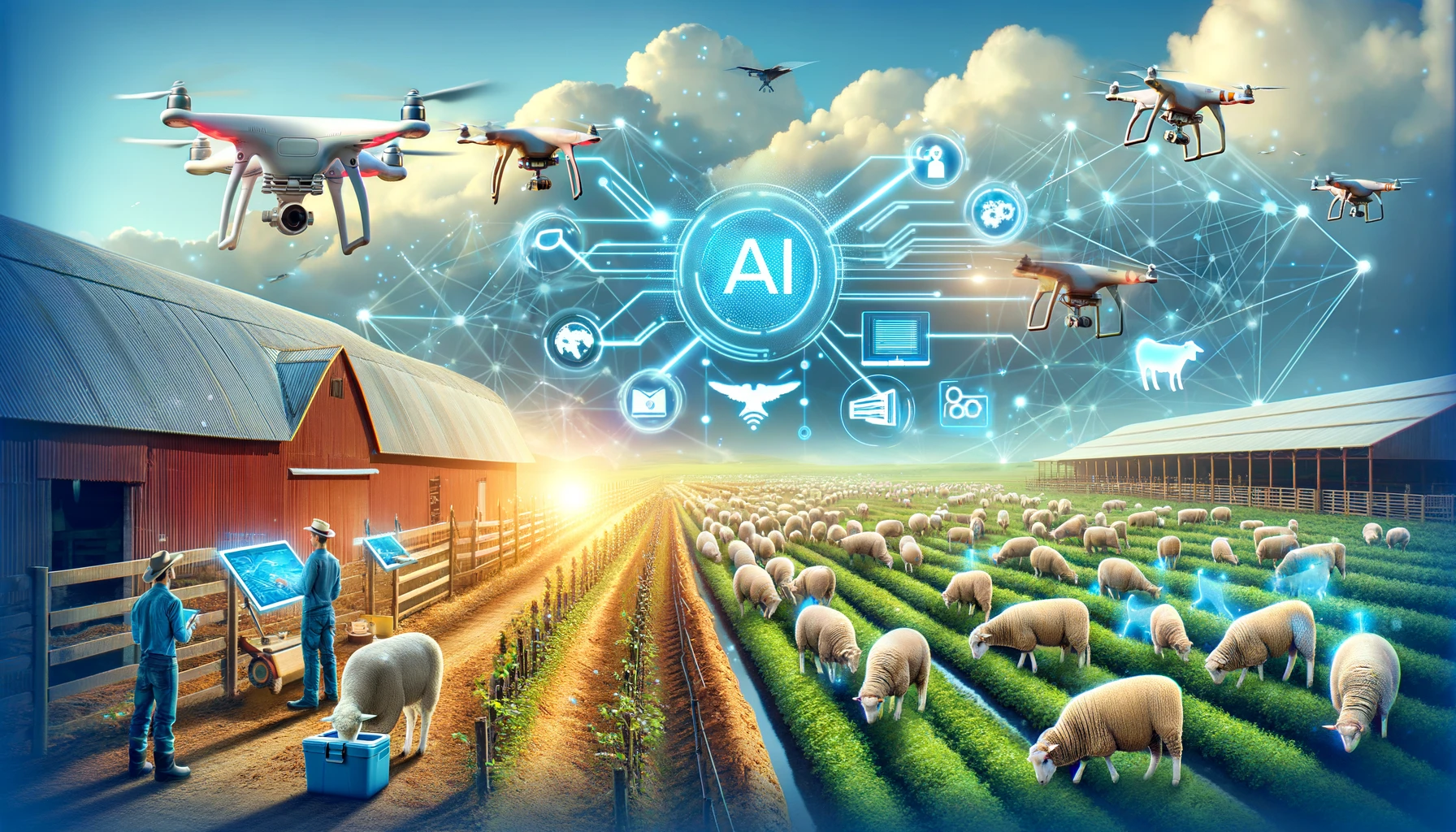 How Can Farmers Maintain Sheep and Beef Production Through AI?