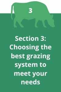 Section 3: Choosing the best grazing system to meet your needs